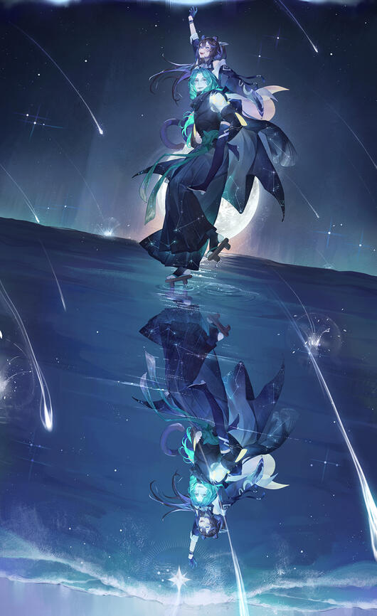 Art commission @GeminiPrune and @HoshizoraIndou